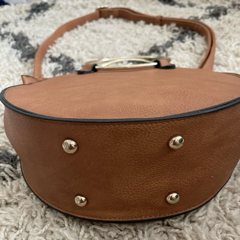 Source Unknown Tan Circle Crossbody Bag - image 2